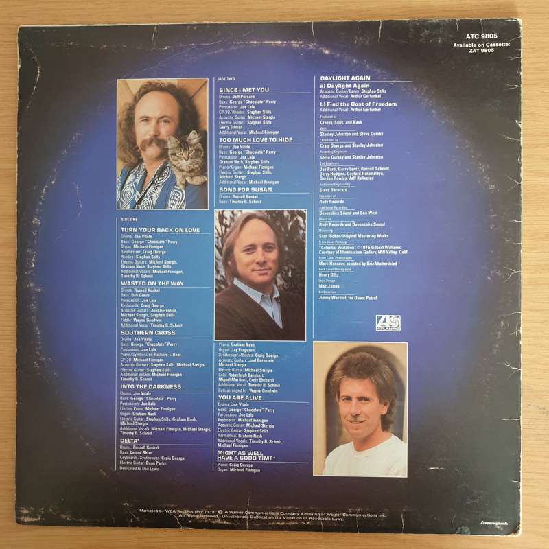 Crosby, Stills & Nash  Daylight Again - Vinyl LP Record (VG)