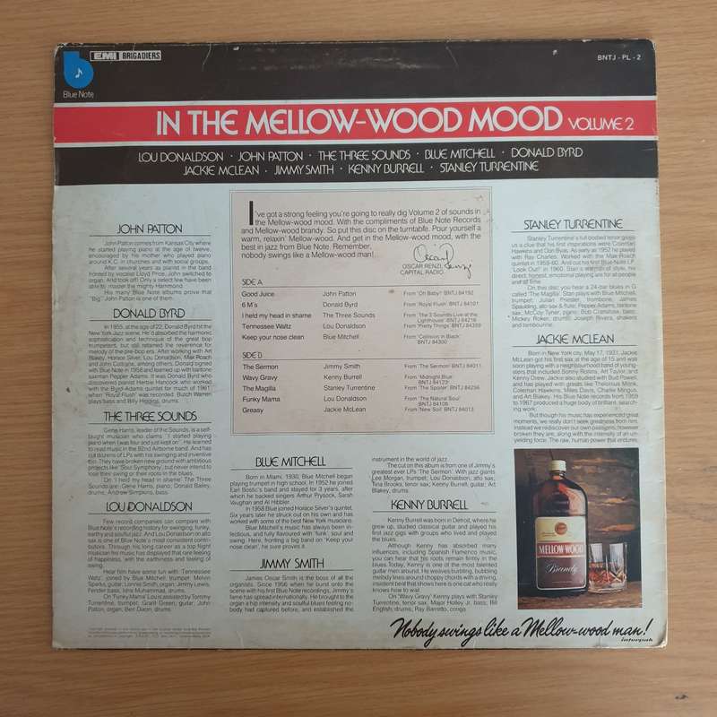 In The Mellow-Wood Mood Volume 2 - Blue Note  Vinyl LP Record - Very-Good+ Quality (VG+)