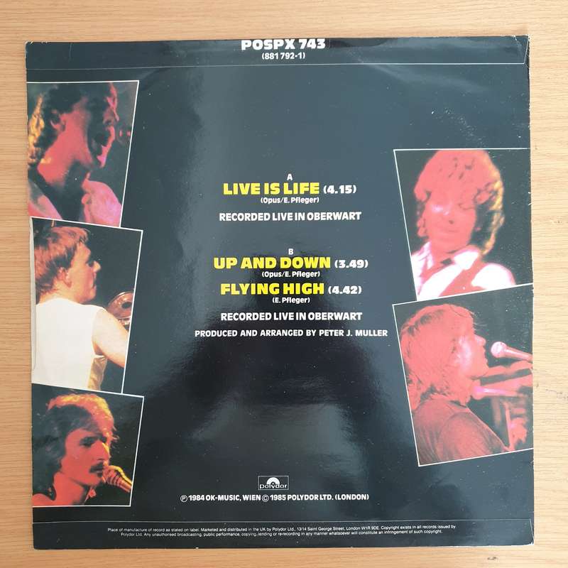 Opus  Live Is Life - Vinyl LP Record (VG)