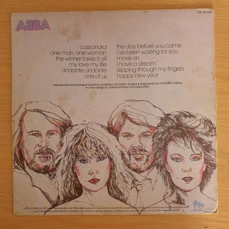 Abba - The Love Songs  Vinyl LP Record  (G+)