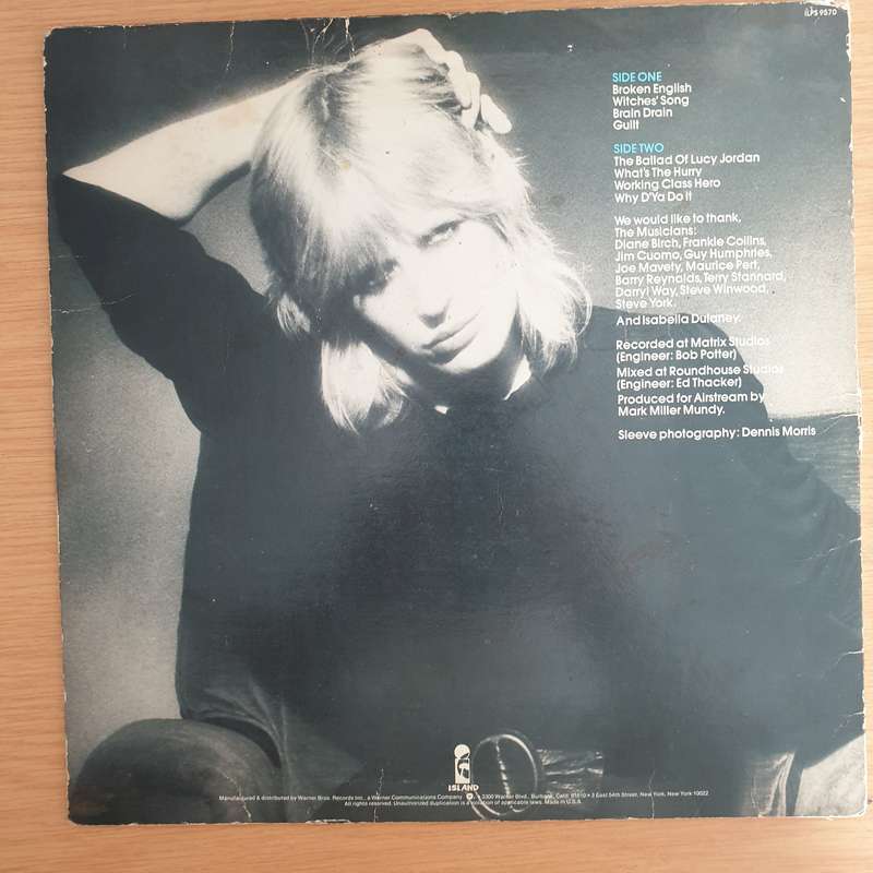 Marianne Faithfull  Broken English (US) - Vinyl LP Record (VG)