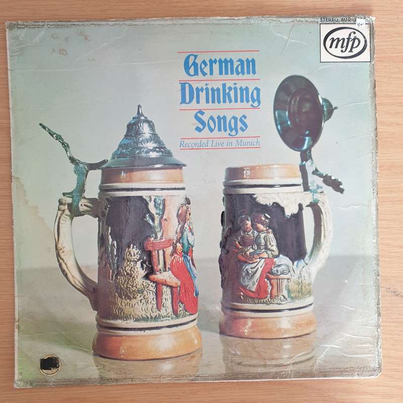 German Drinking Songs - Recorded Live in Munich - Vinyl LP Record (VG+)