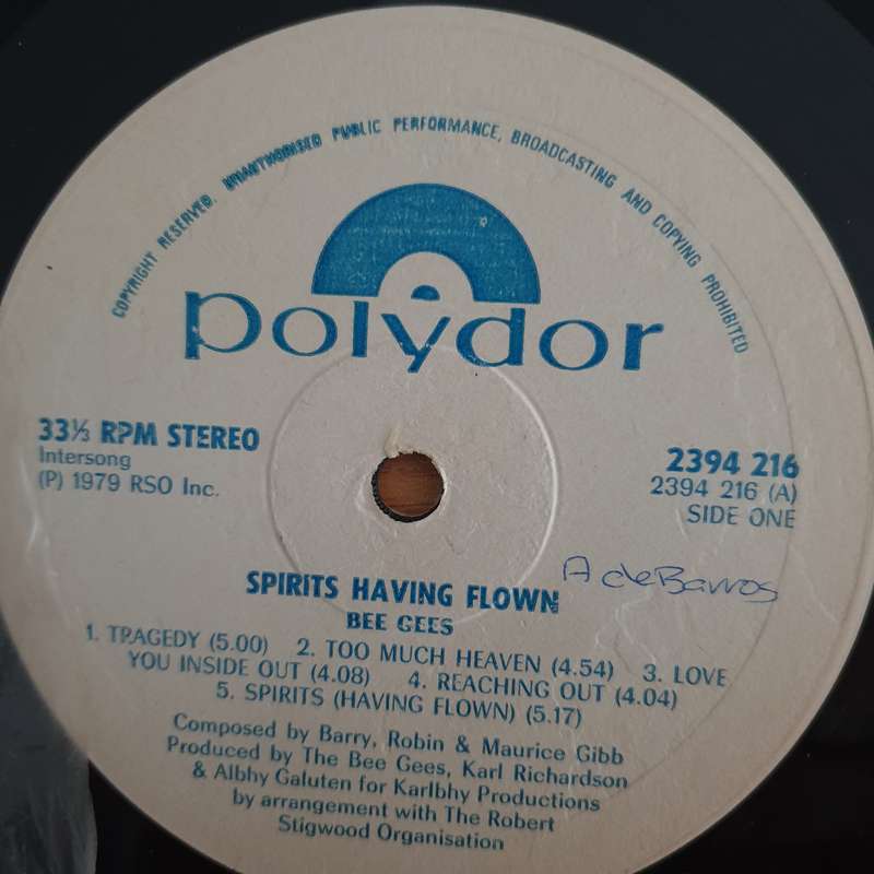 Bee Gees  Spirits Having Flown (Rhodesia/Zimbabwe) - Vinyl LP Record (VG)