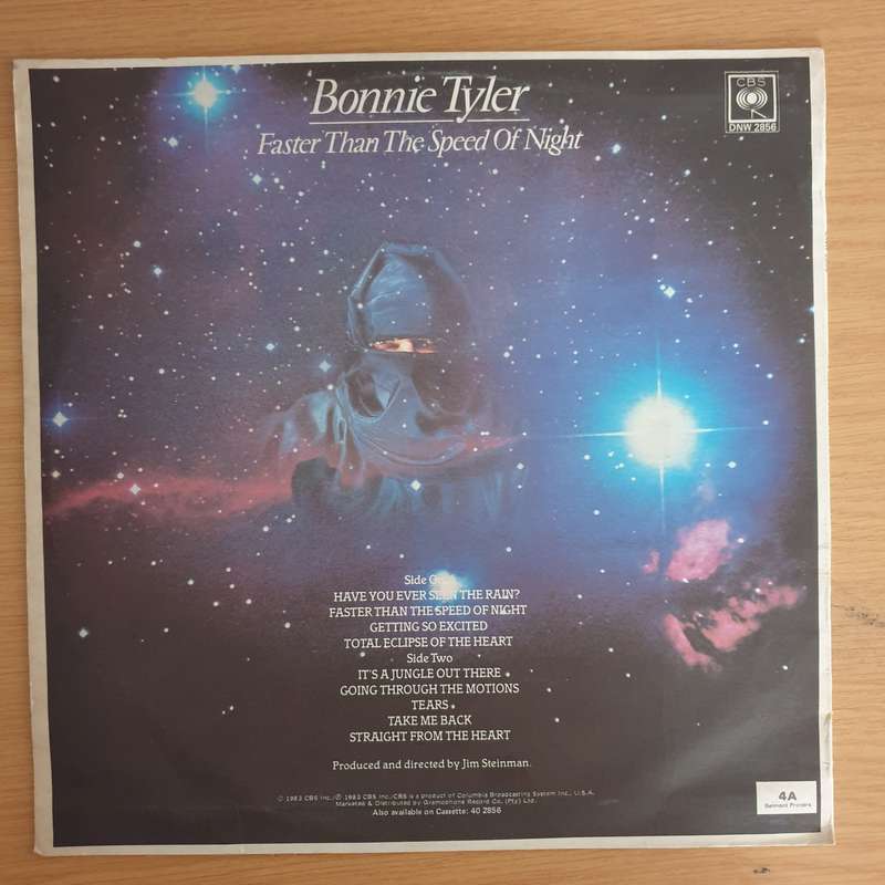Bonnie Tyler  Faster Than The Speed Of Night (Rhodesia) - Vinyl LP Record (VG+)