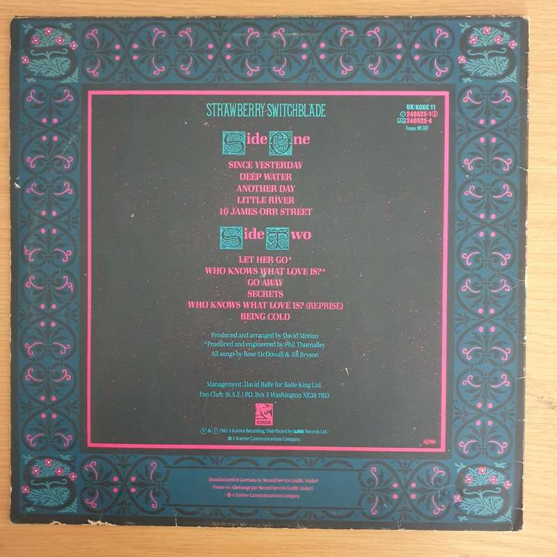 Strawberry Switchblade  Strawberry Switchblade - Vinyl LP Record (VG+)