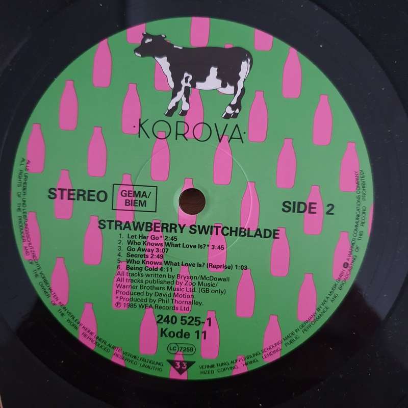 Strawberry Switchblade  Strawberry Switchblade - Vinyl LP Record (VG+)