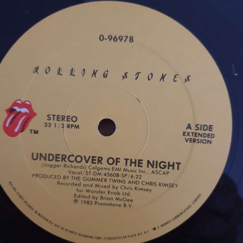 Rolling Stones  Undercover Of The Night (Extended Version) - Vinyl LP Record (VG+)