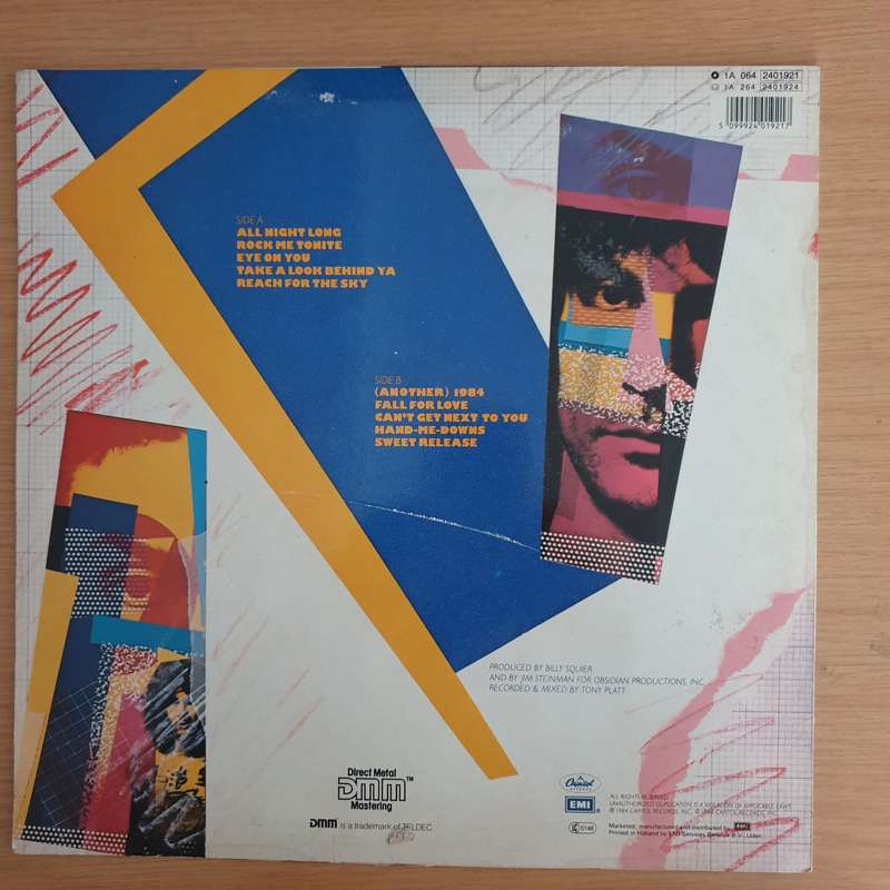 Billy Squier  Signs Of Life - Vinyl LP Record (VG+)
