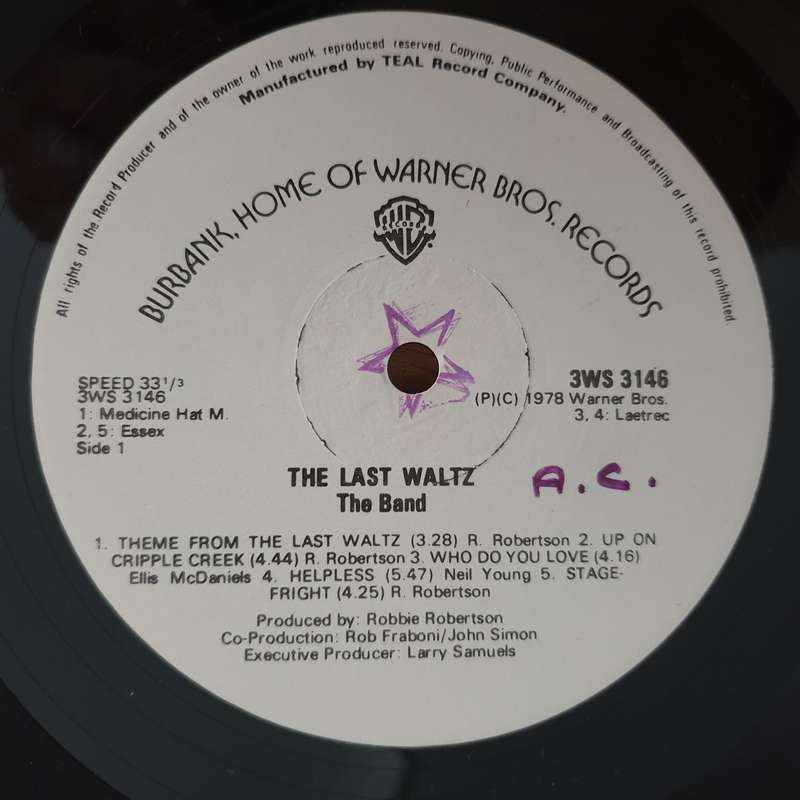 The Band - The Last Waltz (US) - 3 x Vinyl LP Record (VG+)