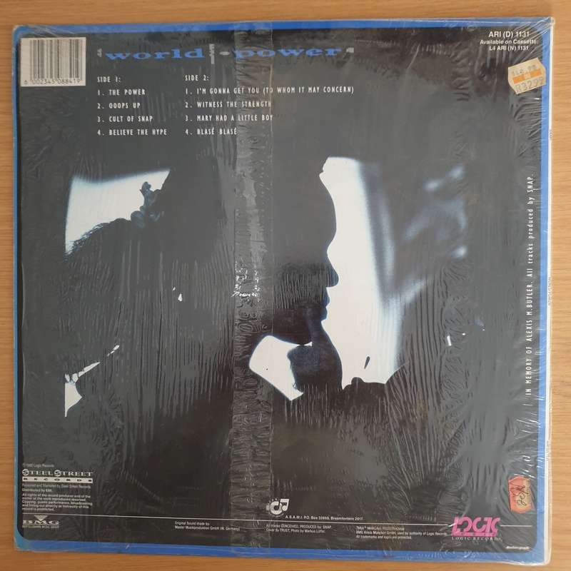 Snap!  World Power - Vinyl LP Record (VG+)