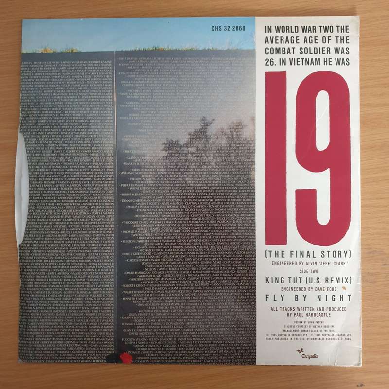 Paul Hardcastle  19 (The Final Story) - Vinyl LP Record (VG+)