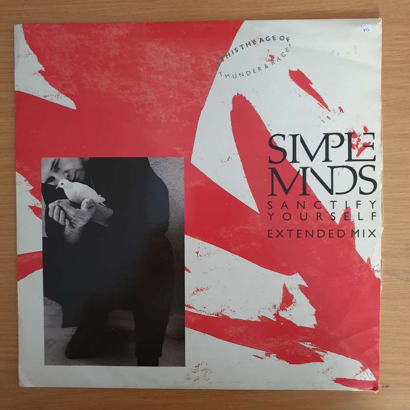 Simple Minds  Sanctify Yourself - Vinyl LP Record (VG)