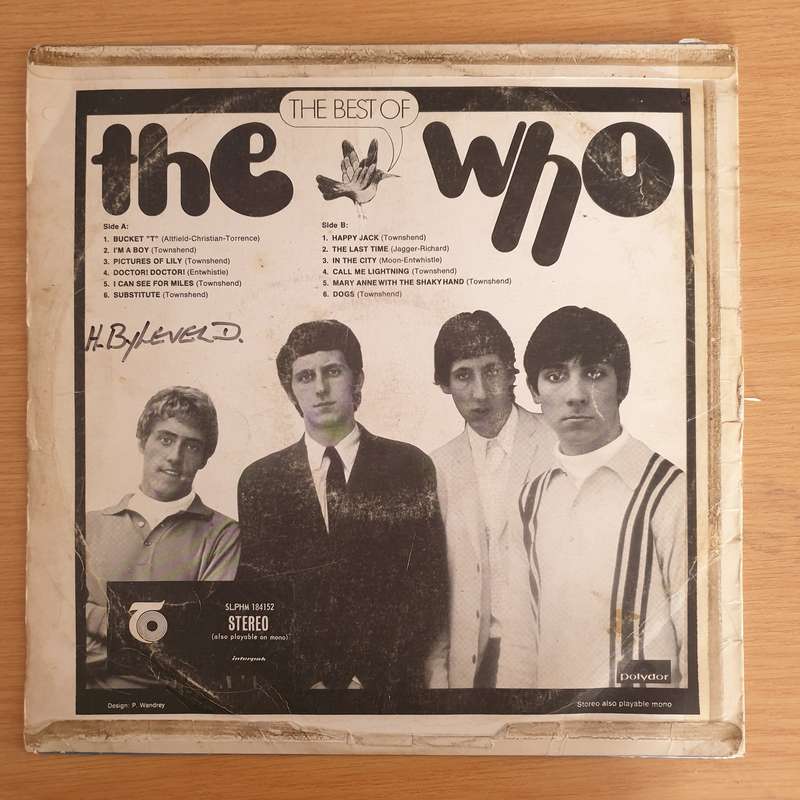 The Who  The Best Of The Who  Vinyl LP Record  (G+)