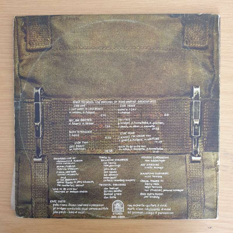 Rare Earth  Rare Earth In Concert - Double Vinyl LP Record (VG)