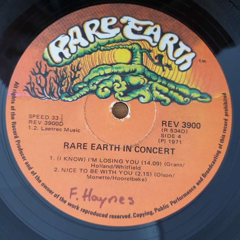 Rare Earth  Rare Earth In Concert - Double Vinyl LP Record (VG)
