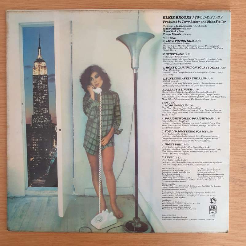 Elkie Brooks - Two Days Away - Vinyl LP Record  (VG+)