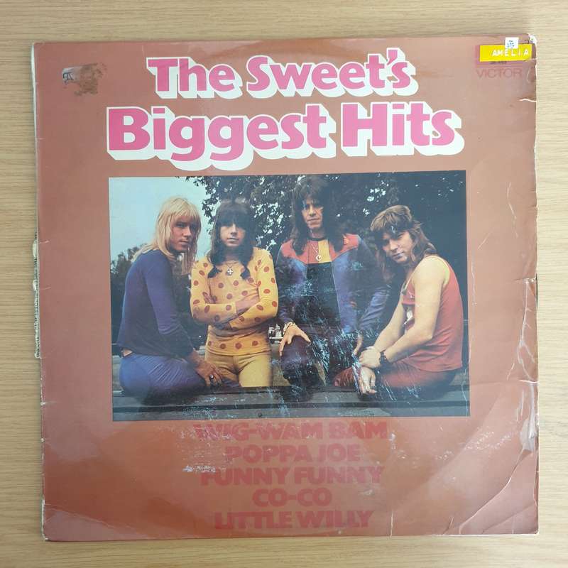 The Sweet  The Sweet's Biggest Hits  - Vinyl LP Record  (VG-)
