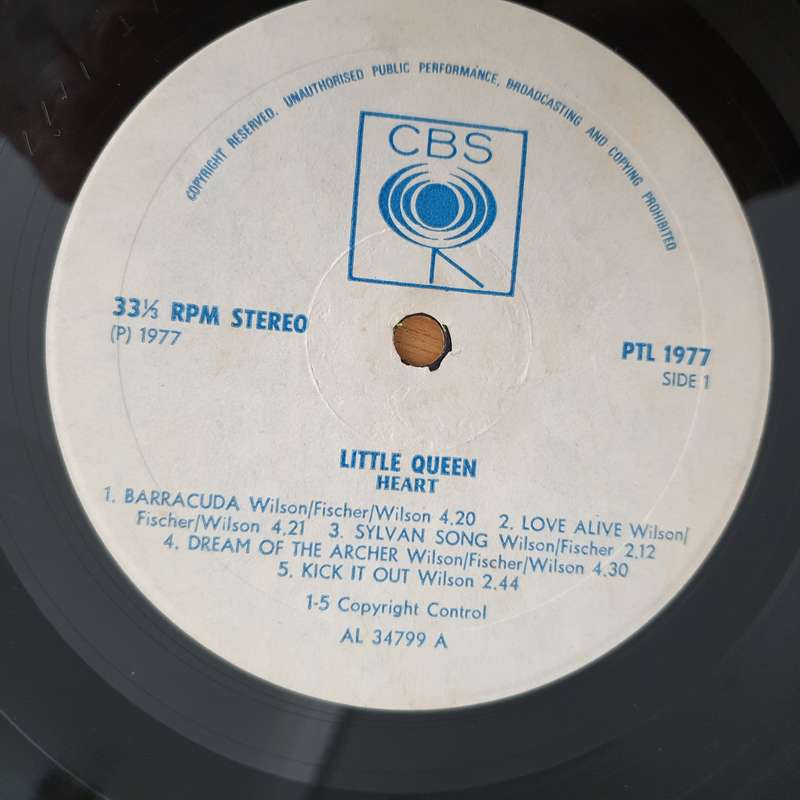 Heart - Little Queen (Rhodesia/Zimbabwe) - Vinyl LP Record (VG+)