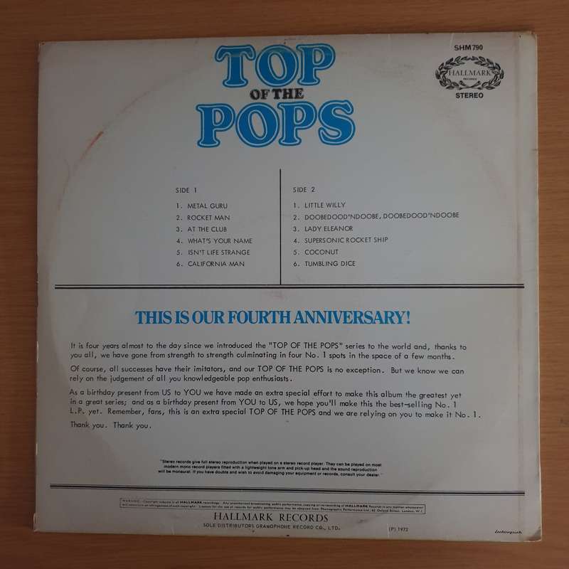 Top Of The Pops (790) - Vinyl LP Record (VG+)