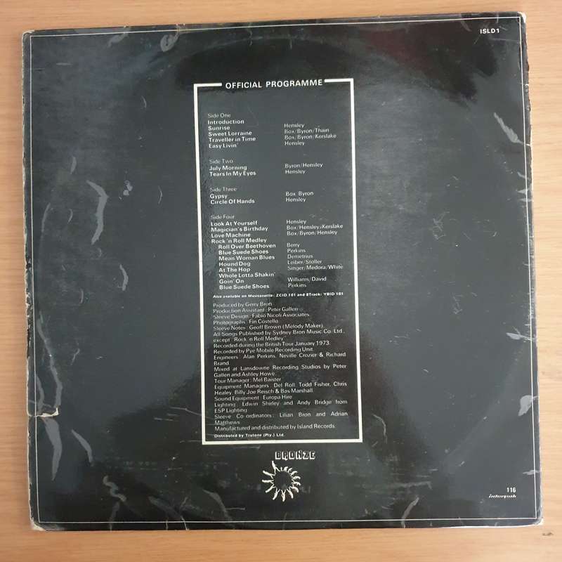 Uriah Heep  Uriah Heep Live - Vinyl LP Record  (G)