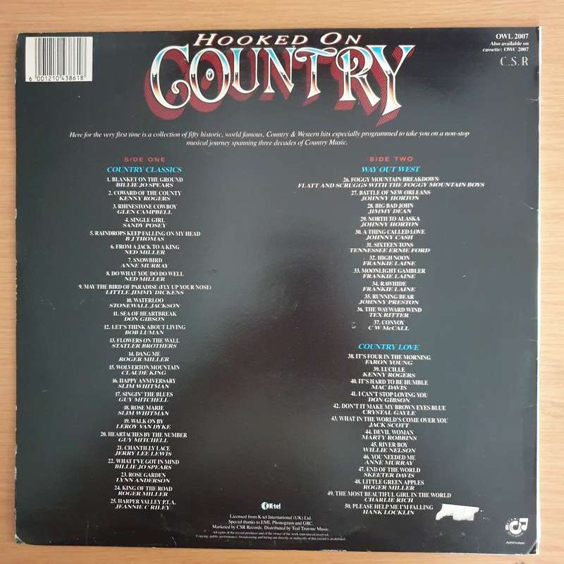 Hooked on Country - Vinyl LP Record (VG+)