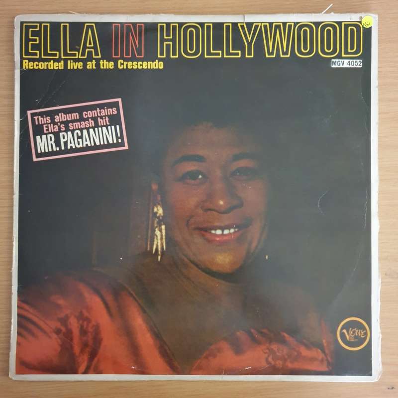 Ella Fitzgerald  Ella In Hollywood - Vinyl LP Record (VG+)