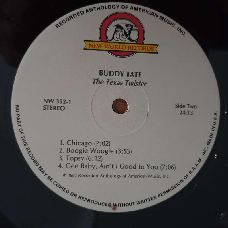 Buddy Tate  The Texas Twister - Vinyl LP Record (VG)