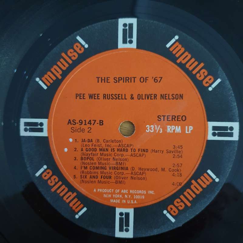 Pee Wee Russell And Oliver Nelson And His Orchestra  The Spirit Of '67 - Vinyl LP Record (VG)