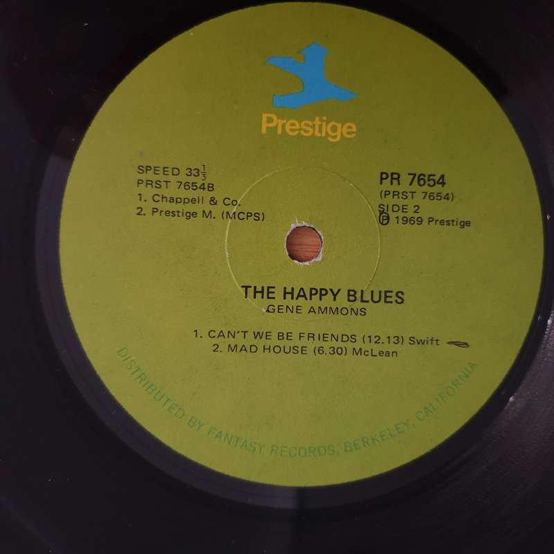 Gene Ammons  The Happy Blues (7654) - Vinyl LP Record (VG)