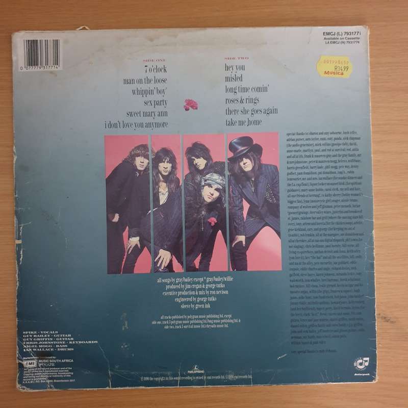 Quireboys  A Bit Of What You Fancy  Vinyl LP Record  (G+)