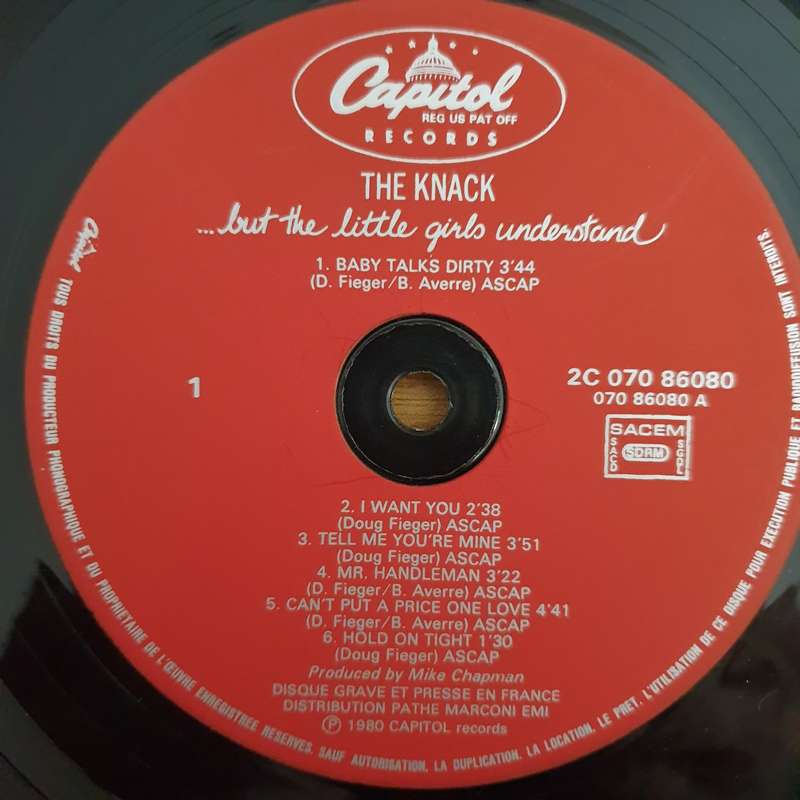 The Knack  ...But The Little Girls Understand  (with original inner) - Vinyl LP Record (VG)