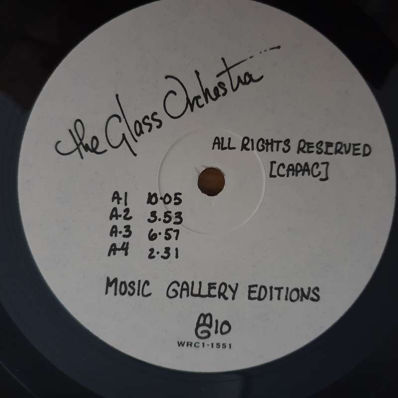The Glass Orchestra  The Glass Orchestra - Vinyl LP Record (VG+)