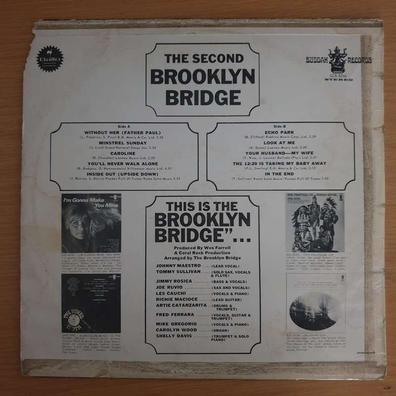 The Brooklyn Bridge  The Second Brooklyn Bridge - Vinyl LP Record (VG+)