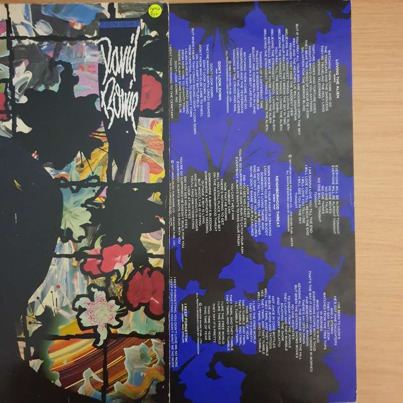 David Bowie  Tonight (UK) - Vinyl LP Record (VG+)
