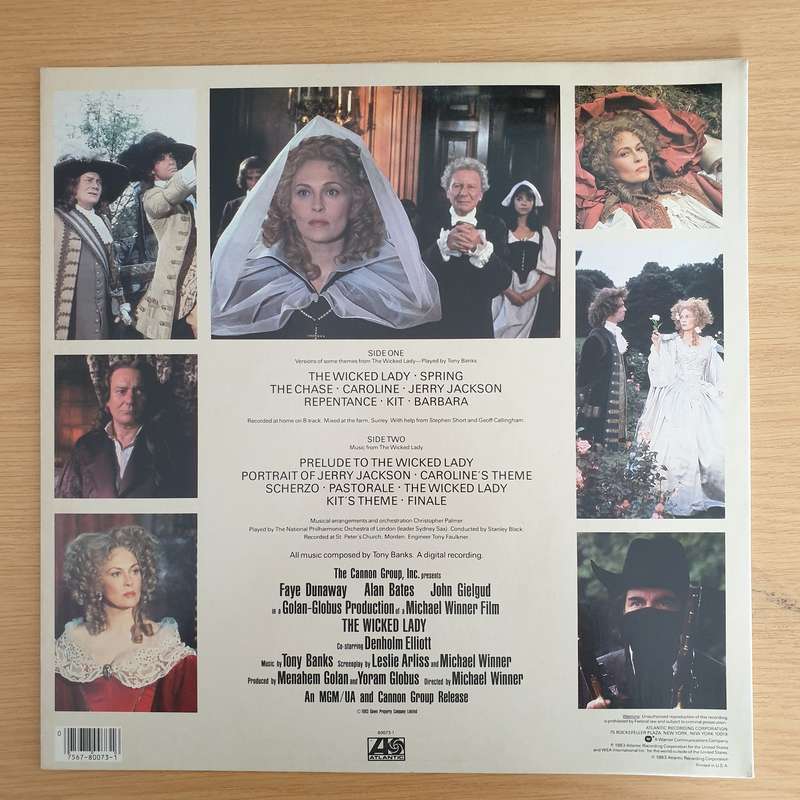 Tony Banks  The Wicked Lady (Original Soundtrack) - Vinyl LP Record (VG+)