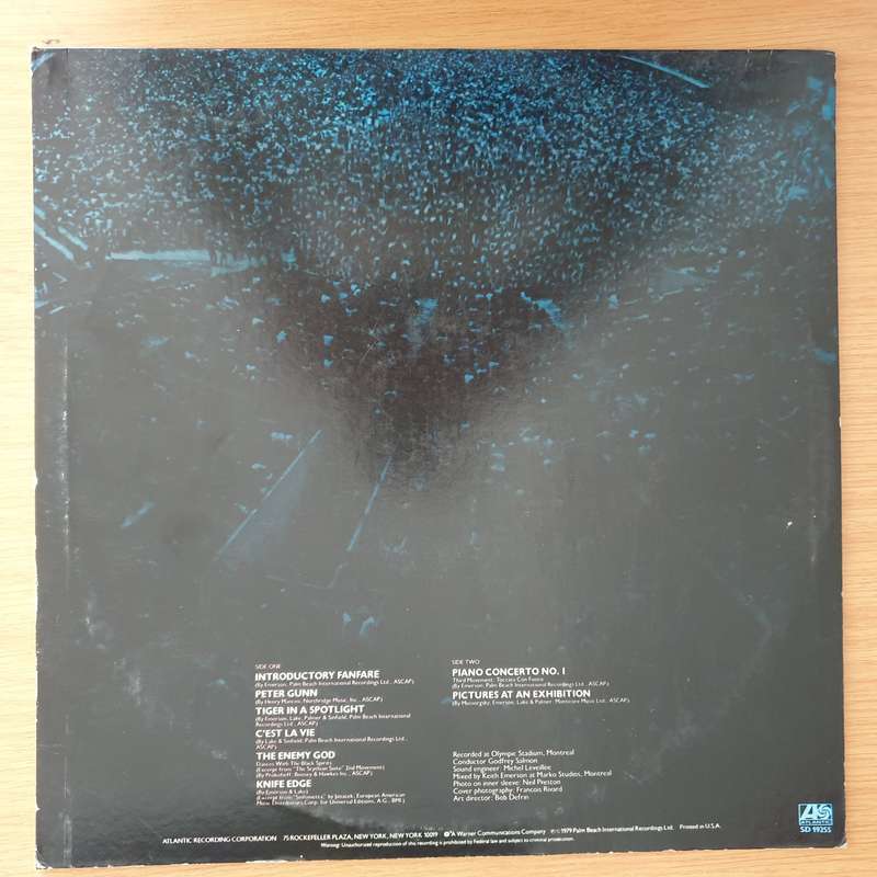 Emerson, Lake & Palmer  In Concert - Vinyl LP Record (VG+)