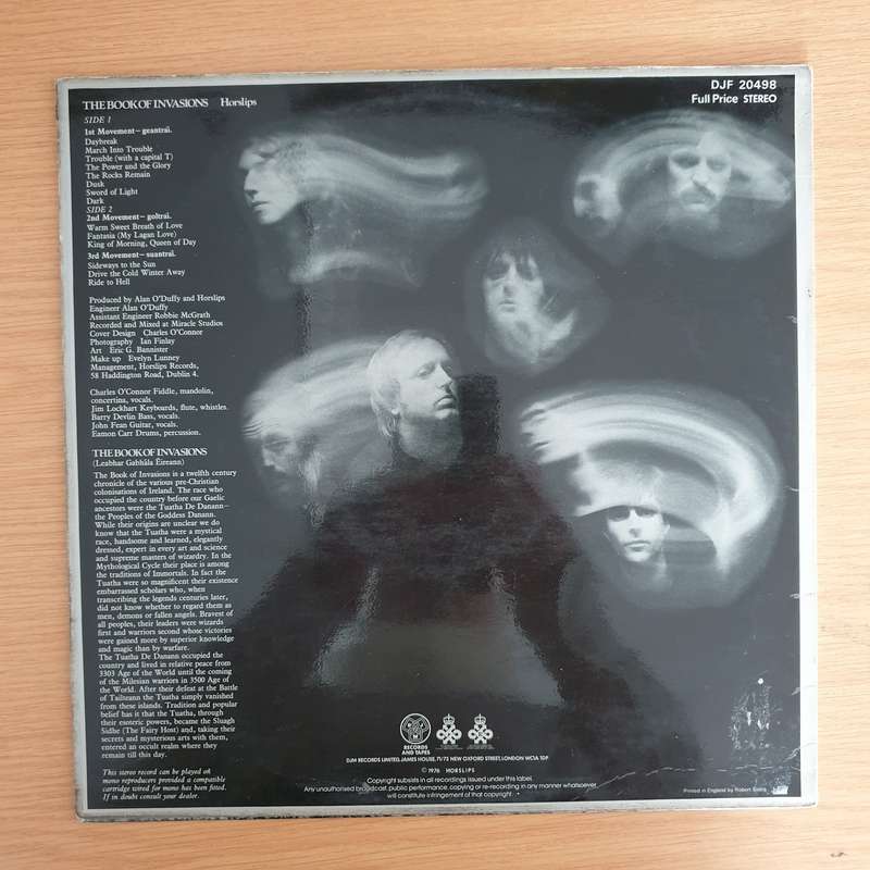 Horslips  The Book Of Invasions (A Celtic Symphony) (UK) - Vinyl LP Record (VG+)