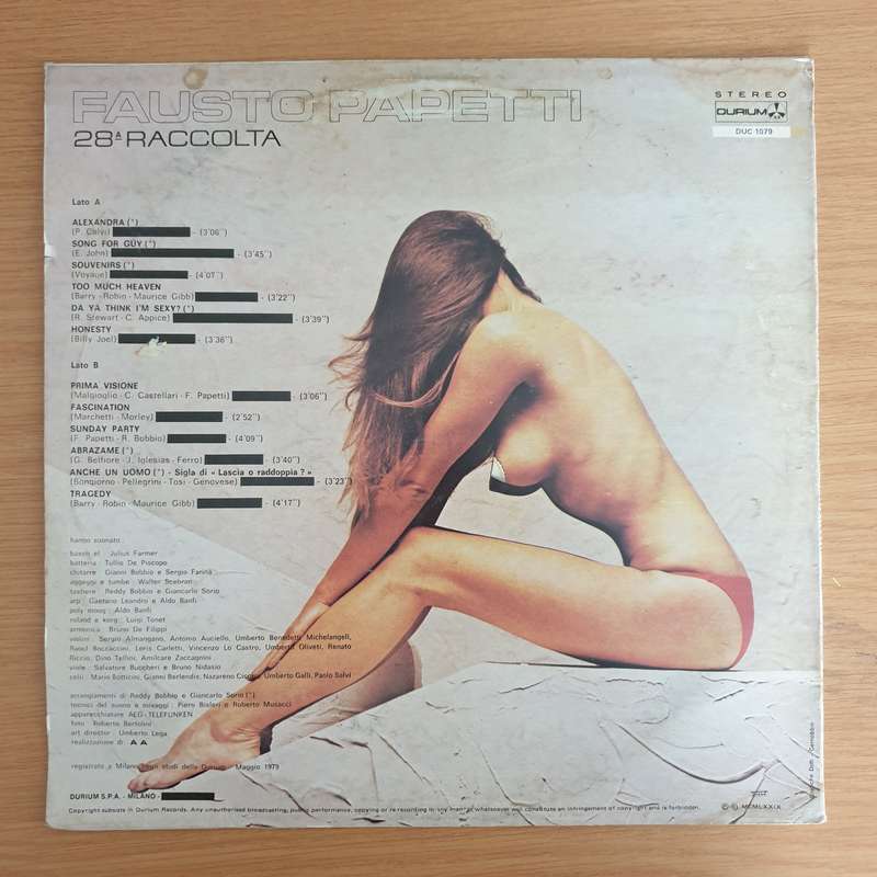 Fausto Papetti (Sax)  28a Raccolta  - Vinyl LP Record (VG+)
