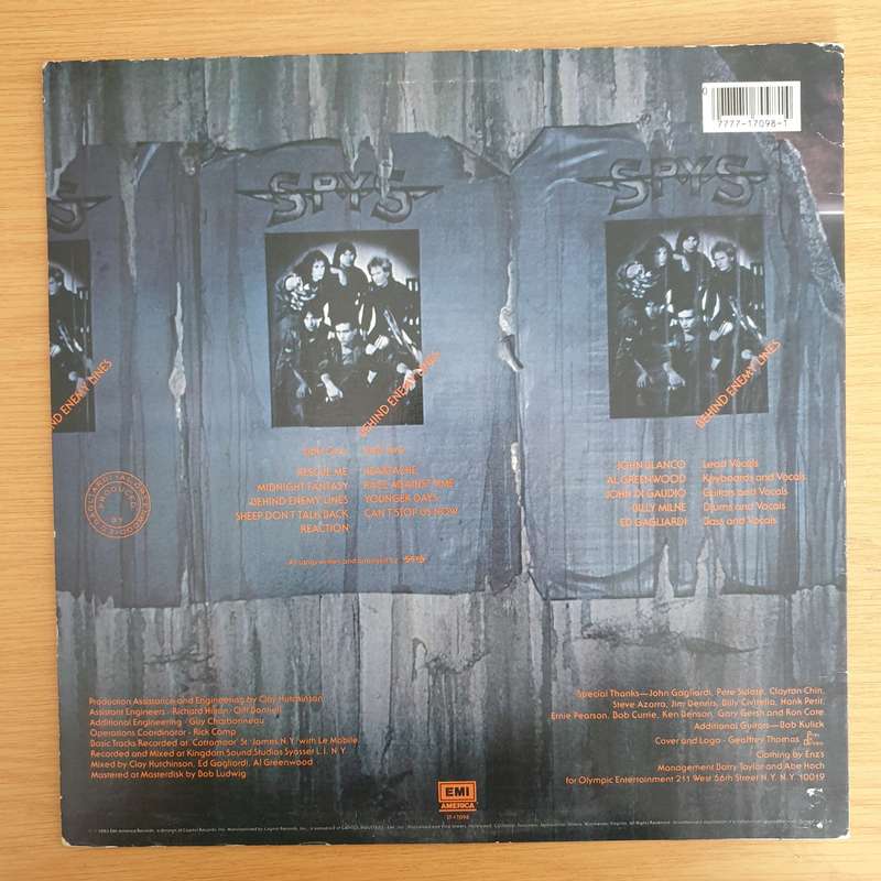 SPYS  Behind Enemy Lines (US)  - Vinyl LP Record (VG+)