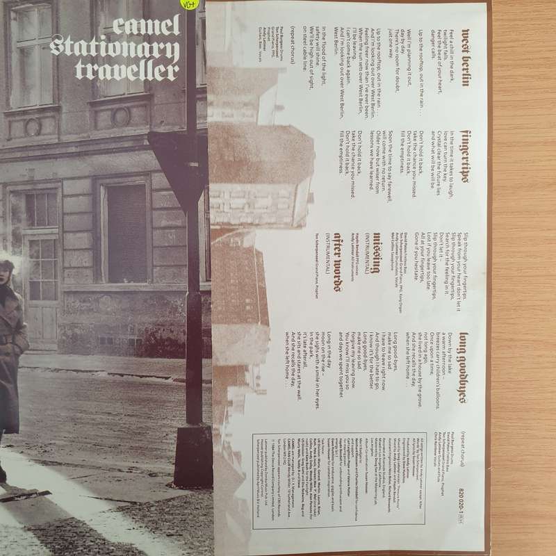 Camel  Stationary Traveller (Netherlands)  Vinyl LP Record  (VG+)