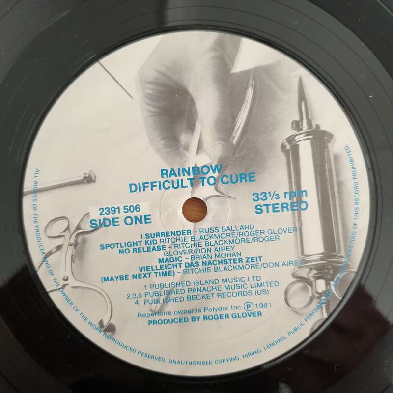 Rainbow  Difficult To Cure (Germany)  - Vinyl LP Record (VG+)