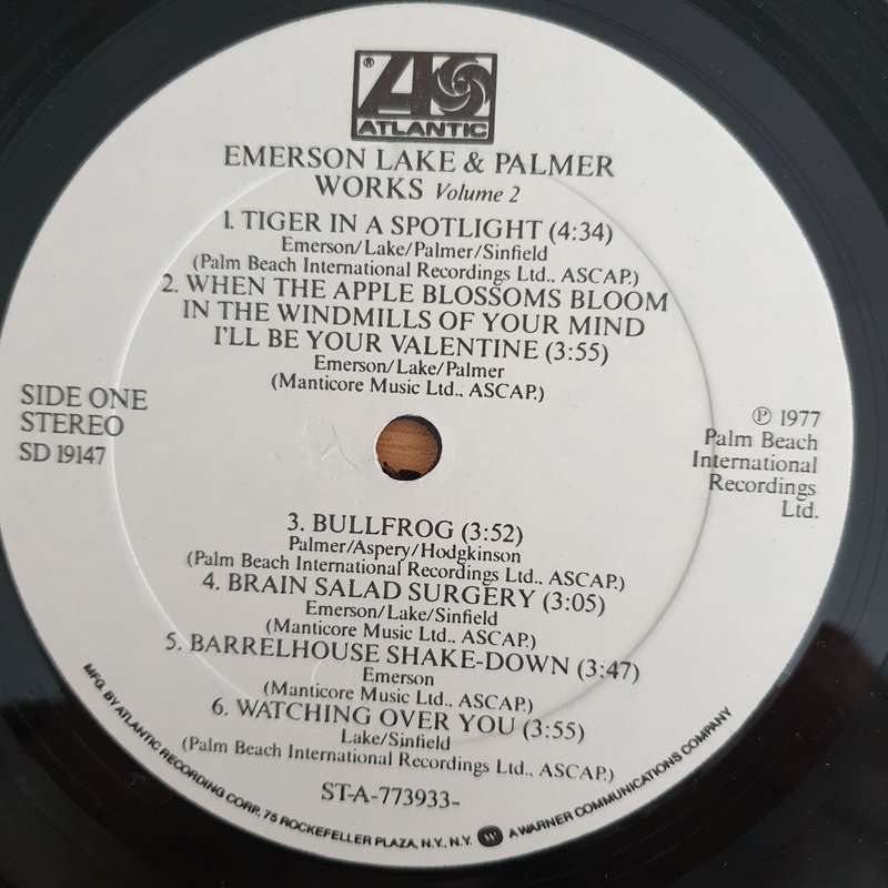 Emerson, Lake & Palmer  Works Vol.2 (USA) - Vinyl LP Record - Very-Good+ Quality (VG+) (verygo...