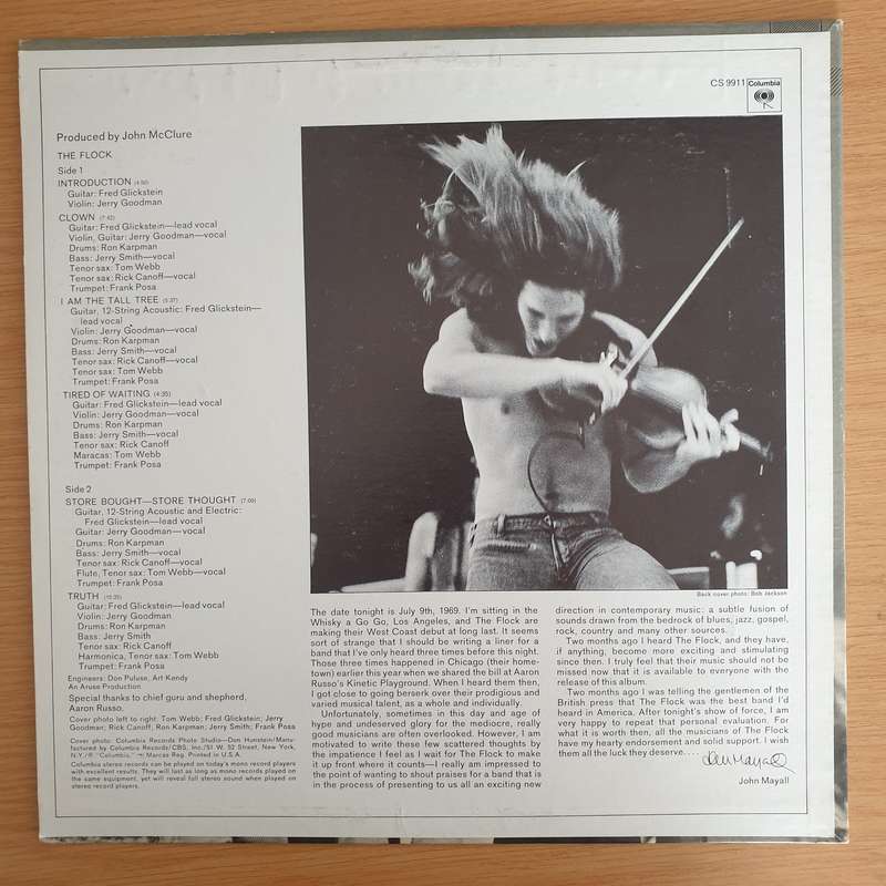 The Flock  The Flock (USA) - Vinyl LP Record (VG+)