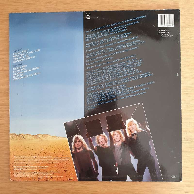Vandenberg  Heading For A Storm - Vinyl LP Record (VG+)
