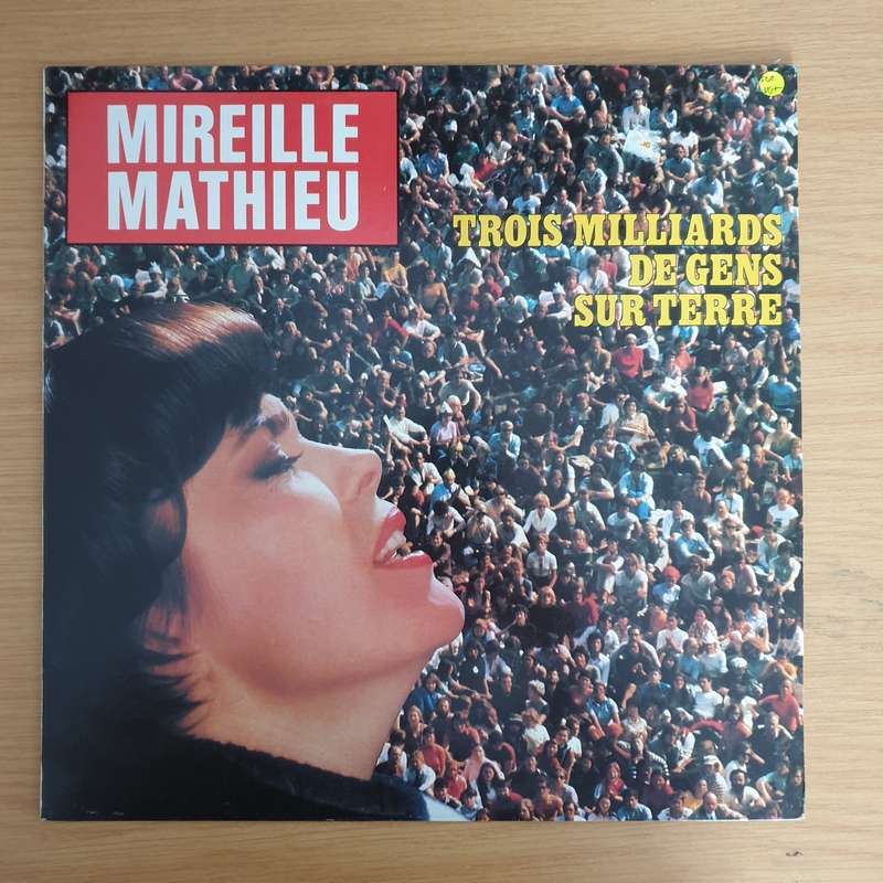 Mireille Mathieu  Trois Milliards De Gens Sur Terre  Vinyl LP Record (VG+)
