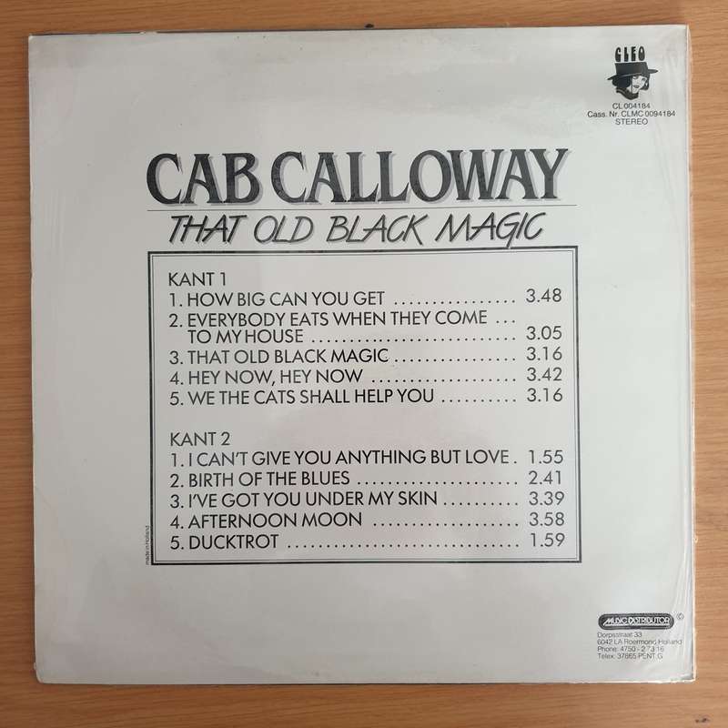 Cab Calloway  That Old Black Magic  Vinyl LP Record (VG+)