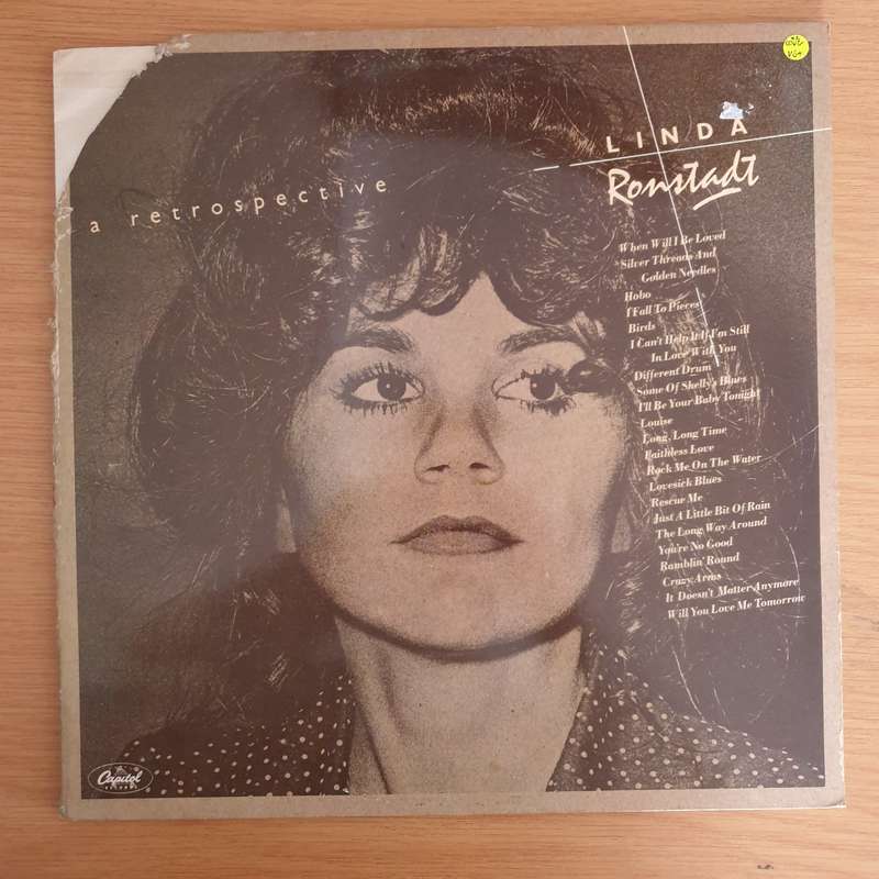Linda Ronstadt  A Retrospective  Double Vinyl LP Record (VG+)