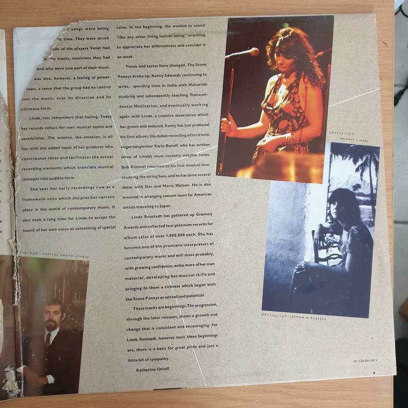 Linda Ronstadt  A Retrospective  Double Vinyl LP Record (VG+)