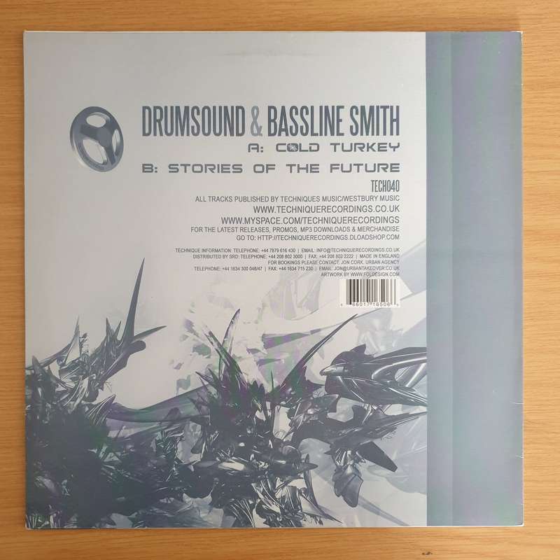 Drumsound & Bassline Smith  Cold Turkey / Stories Of The Future (UK) - Vinyl LP Record (VG+)