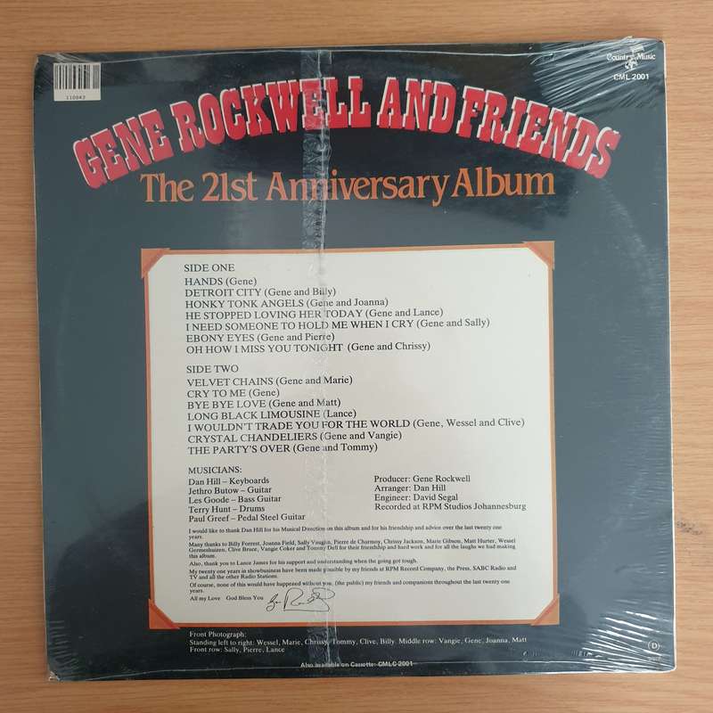 Gene Rockwell and Friends - The 21st Anniversary Album -  Vinyl LP Record - Sealed